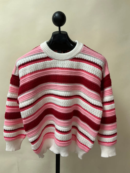PALOMA TEXTURED STRIP CREW(2439051