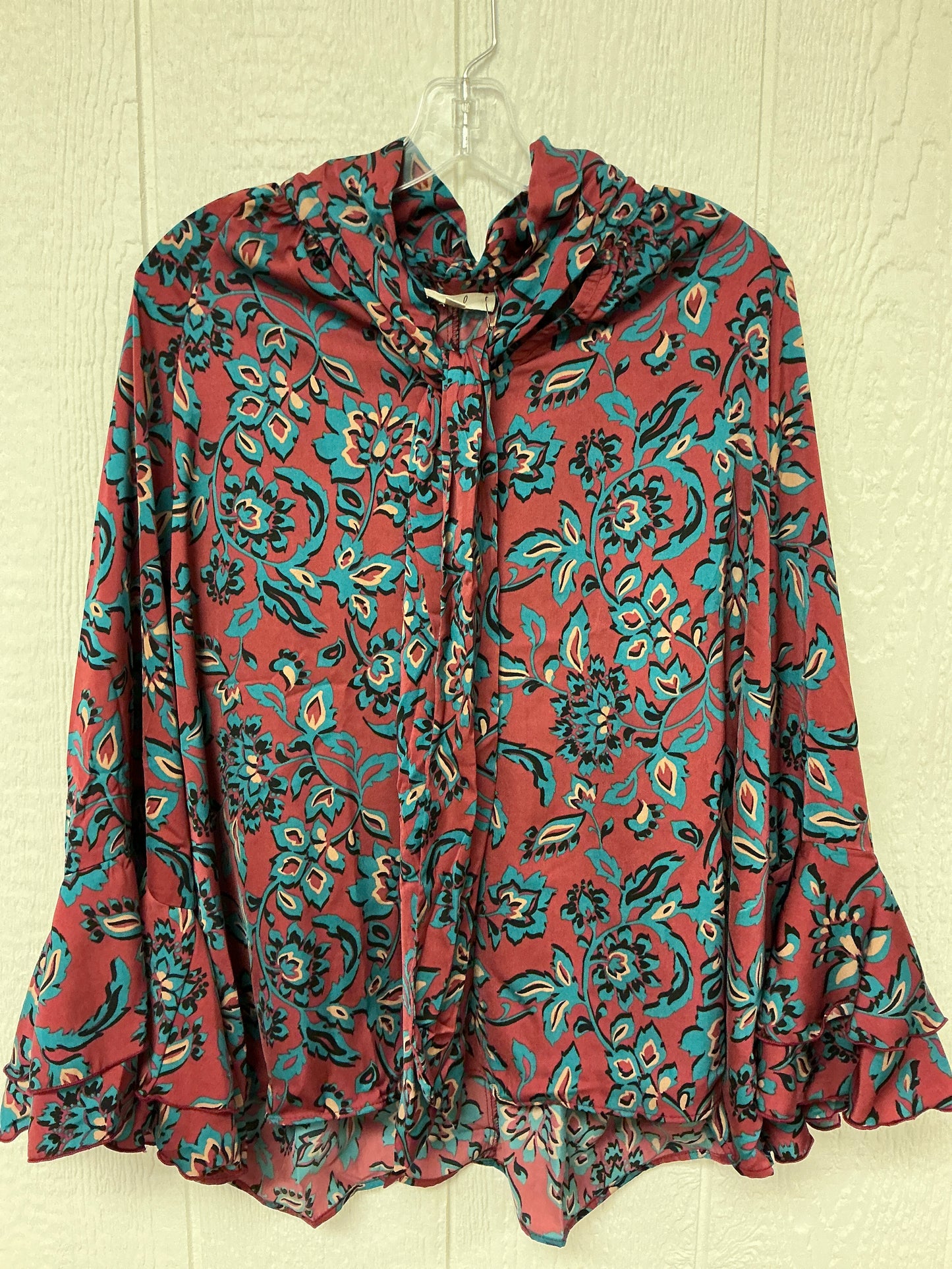 LG BELL SLV PRINT BLOUSE(ET27245AX