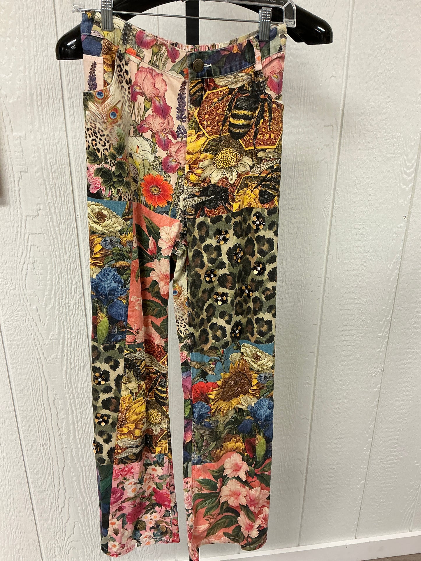 PRINTPANTS W/JEWELS(08669