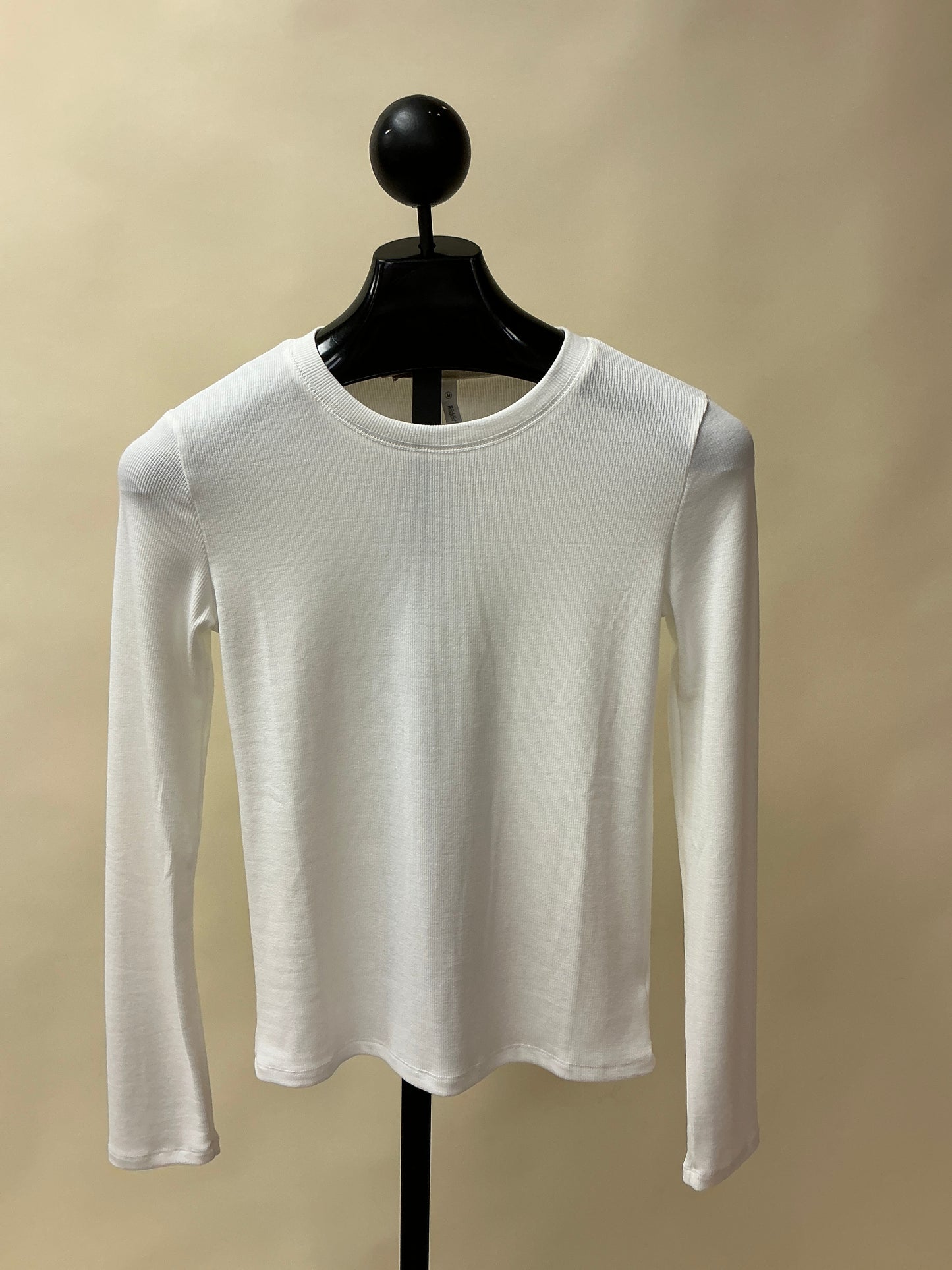 ROUND NECK RIBBED KNIT TOP (WL24-9450