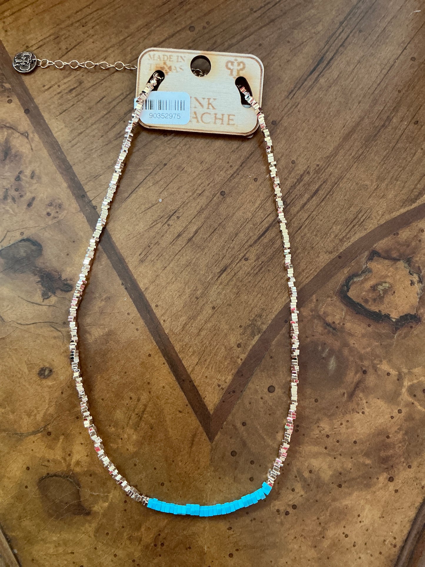 GOLD/TURQUOISE NECKLACE