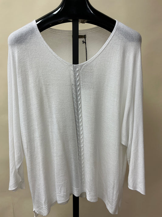 LADIES LIGHT KNIT VNECK SWEATER (ANG16275