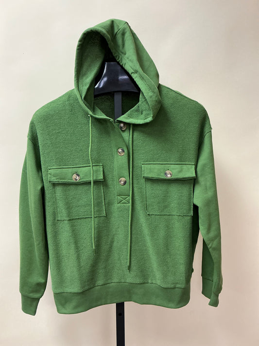 HOODED/BUTTON DOWN/PKT/TERRY TOP
