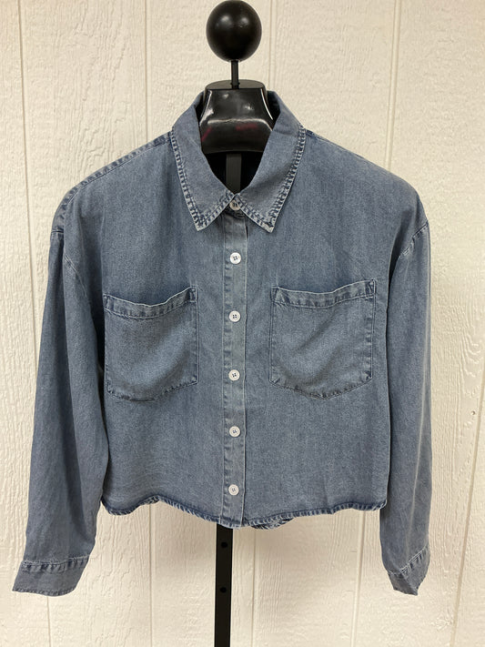 BUTTON DOWN DENIM SHIRT(ET57096LK