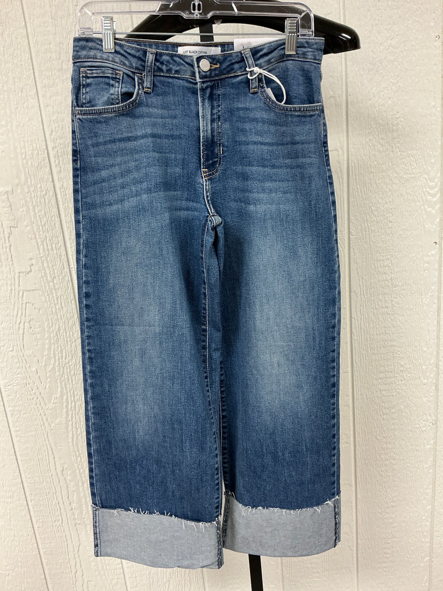 DENIM SCISSOR CUT CUFF WIDE