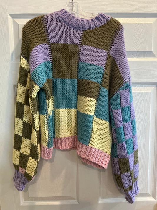 PURPLE MULTI SWEATER