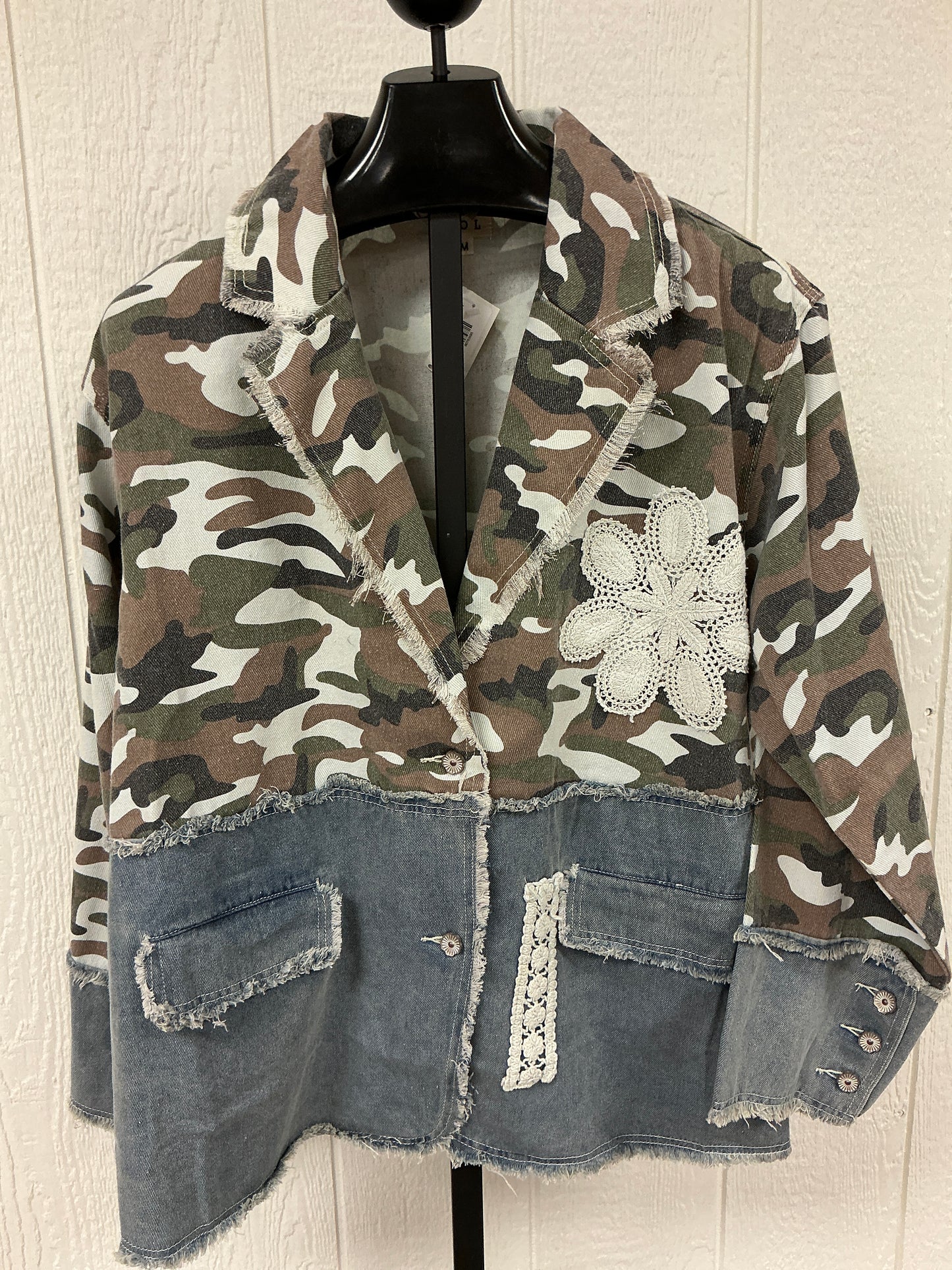 CAMO/DENIM JKT (SMJ421