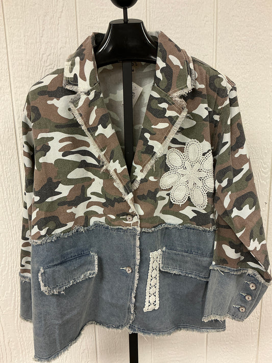 CAMO/DENIM JKT (SMJ421