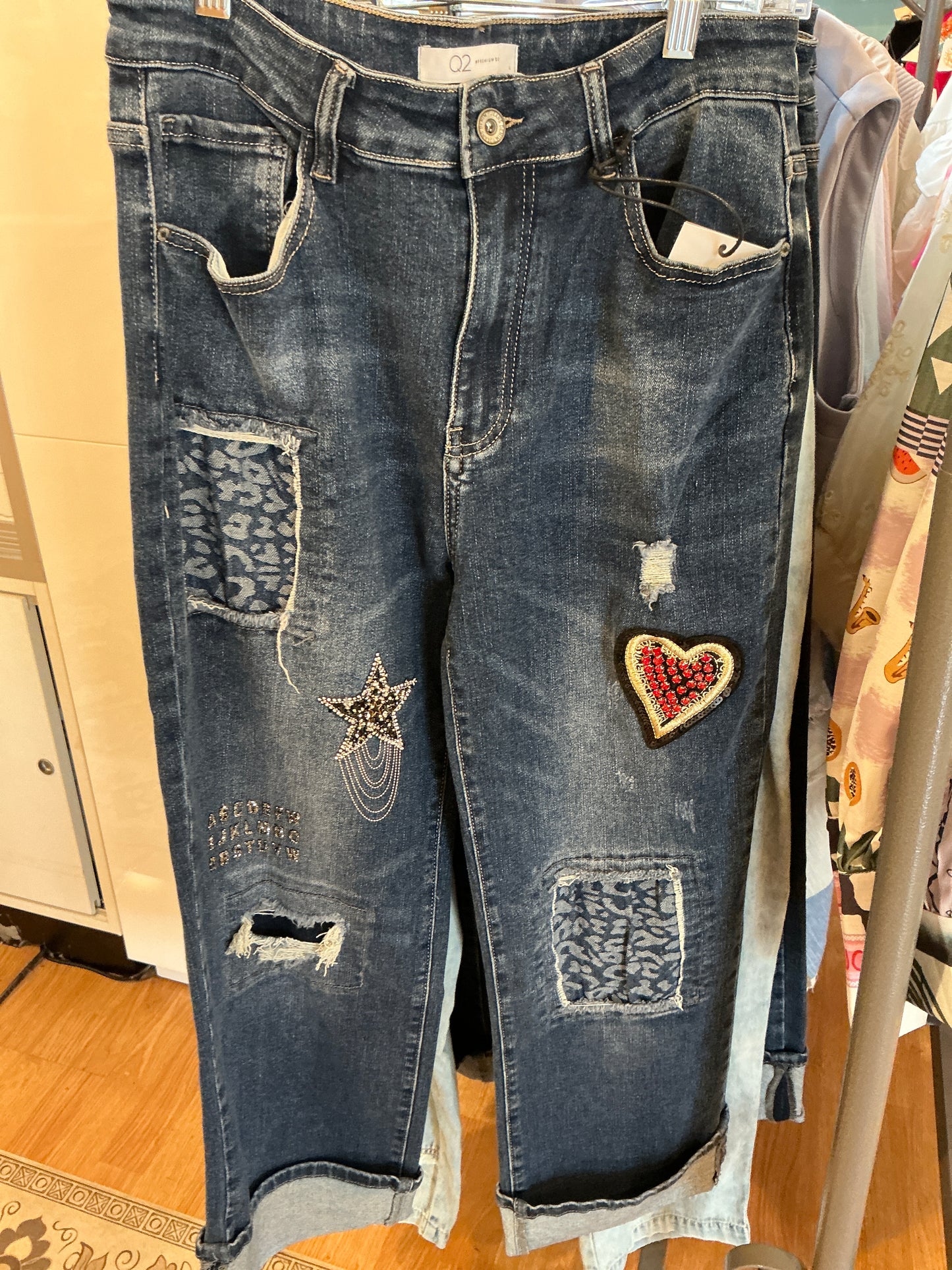 WIDE LEG EMBELLISHED JEAN(3617308