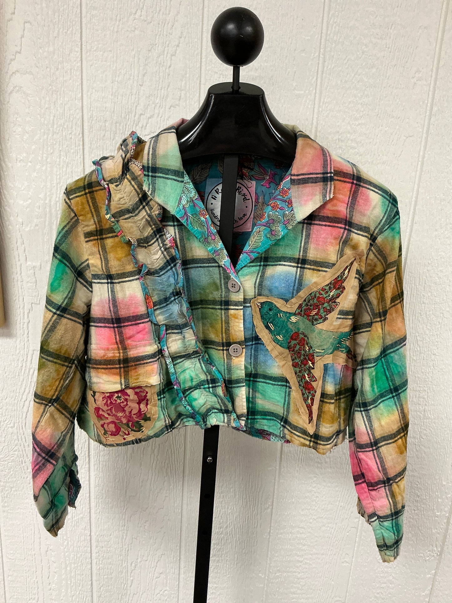 ROSE PLAID SHORT JKT (08663