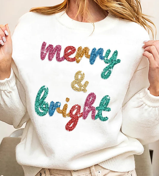 MERRY & BRIGHT XMAS SWEATER (IP5685-20